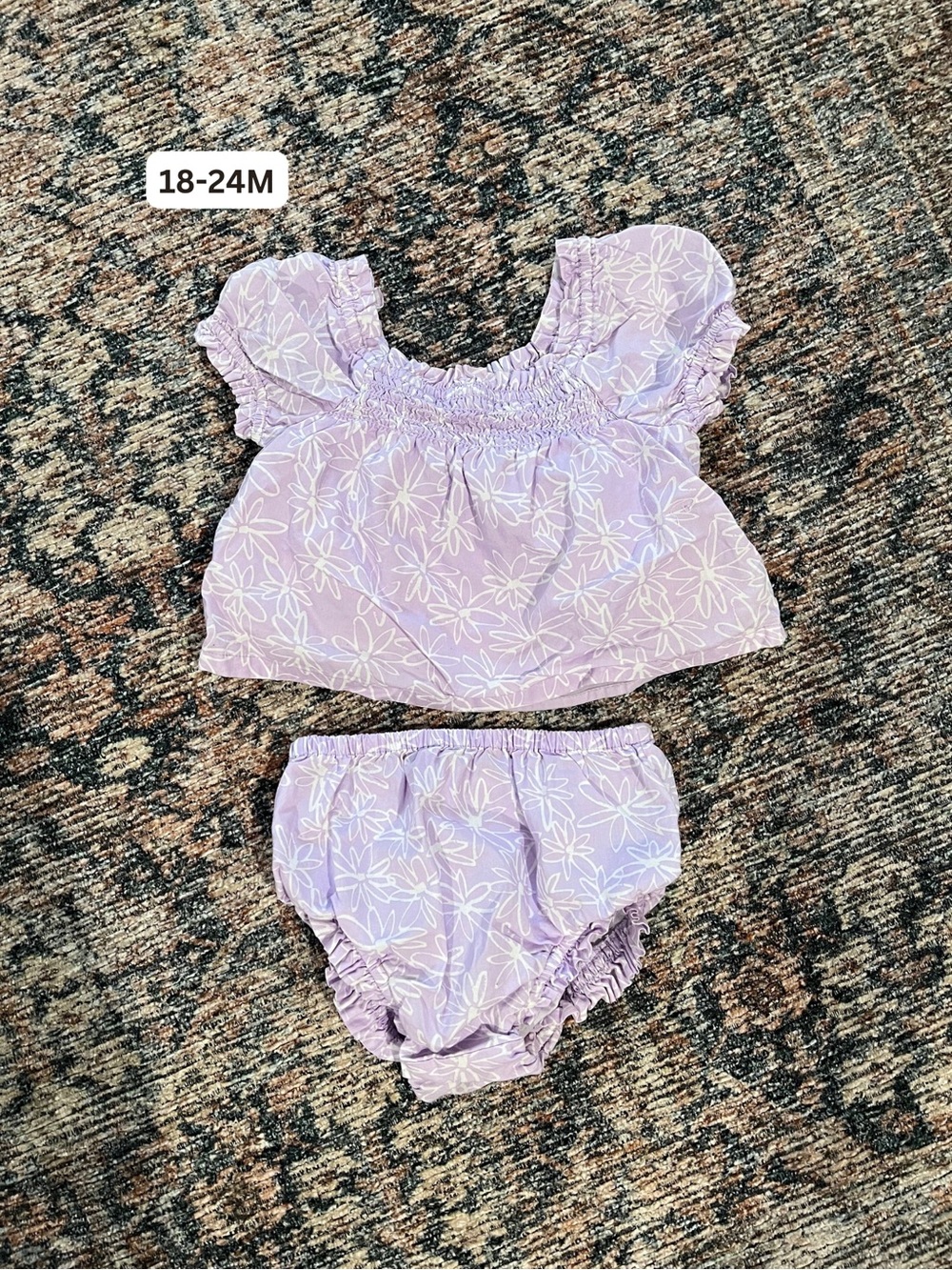 Floral Smocked Set